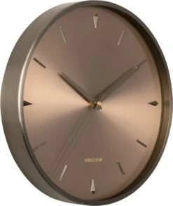 Karlsson Wall Clock Jewel Brushed Gun Metal