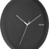 Karlsson Wandklok Hue - Metaal Zwart - Ø40cm
