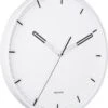 Karlsson Wandklok Dipped - IJzer Wit Met Zwart - Ø40cm