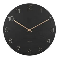 Karlsson Wandklok Charm - Zwart