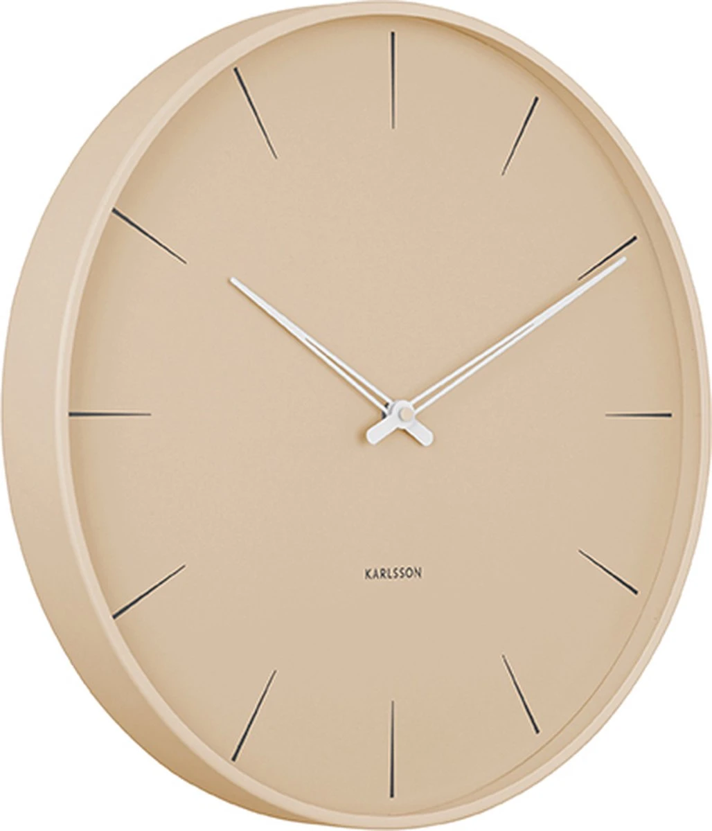 Karlsson Wandklok Lure - Zandbruin - Ø40cm - Afbeelding 6