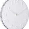 Karlsson Wandklok New Original Numbers - Wit - Ø30cm