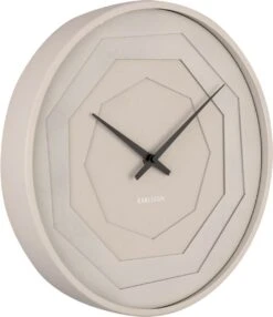 Karlsson Wandklok Layered Origami - Warm Grijs - Ø30cm