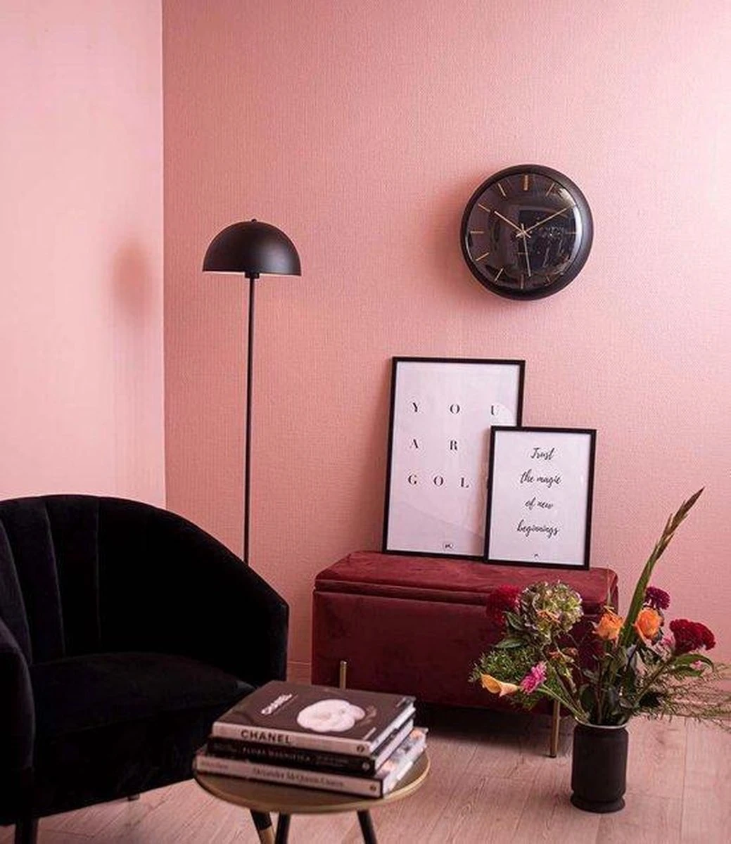 Karlsson Wandklok Globe - Zwart - Ø40cm - Afbeelding 4