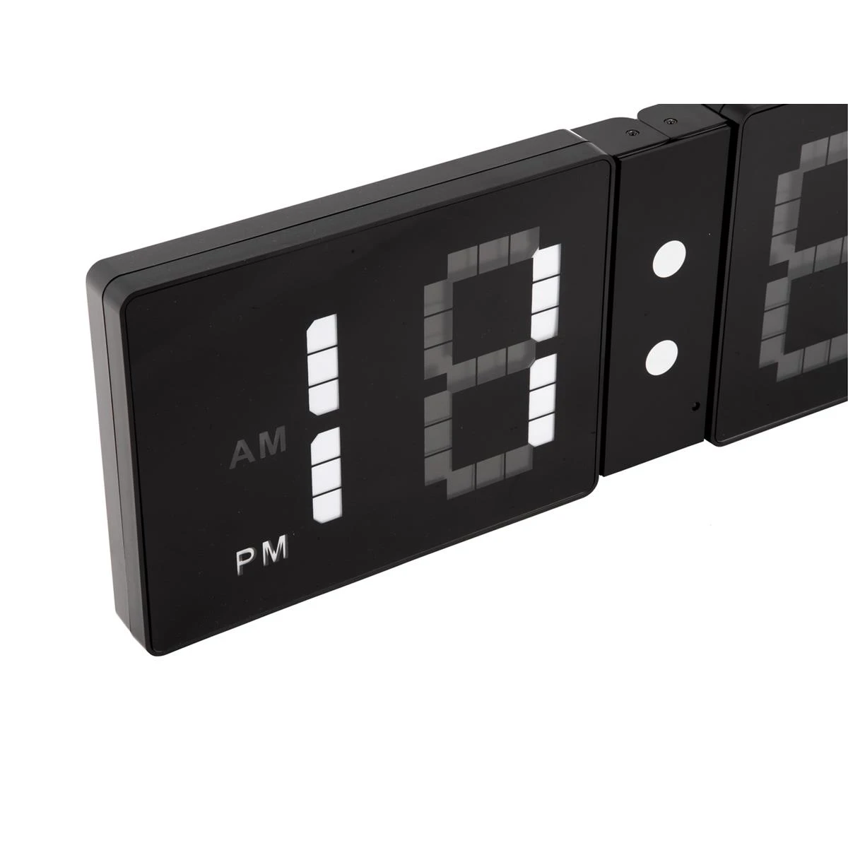 Karlsson - Wall Clock LED Look Flip Black - Afbeelding 3