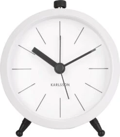Karlsson - Wekker - Alarm Klok Button - Wit