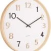 Karlsson Wandklok Pure Wood - Nerven Multicolour - Ø40cm