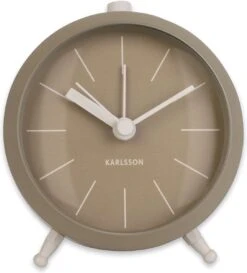 Karlsson - Wekker - Alarm Klok Button - Mosgroen