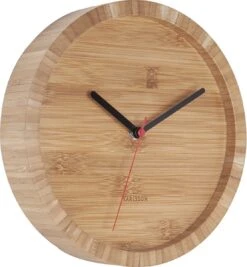 Karlsson Wandklok Tom - Bamboo - Ø26cm