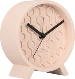 Karlsson Alarmklok Honeycomb - Beton - Roze