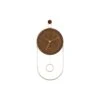 Karlsson - Wall Clock Swing Pendulum Dark Wood Veneer
