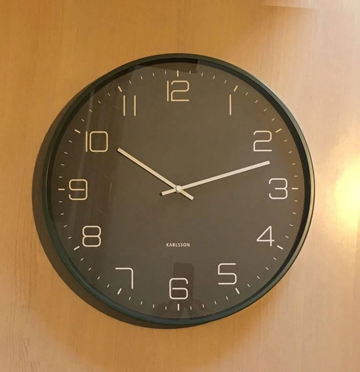 Karlsson Wandklok Lofty - Metaal Mat Groen - Ø40cm - Afbeelding 8