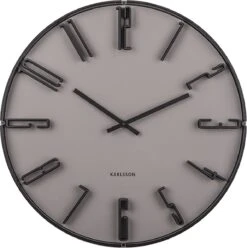 Karlsson Wandklok Sentient - Warm Grijs - Ø40cm