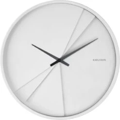Karlsson Wandklok Layered Lines - Wit - Ø30cm
