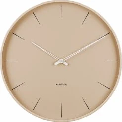 Karlsson Wandklok Lure - Zandbruin - Ø40cm