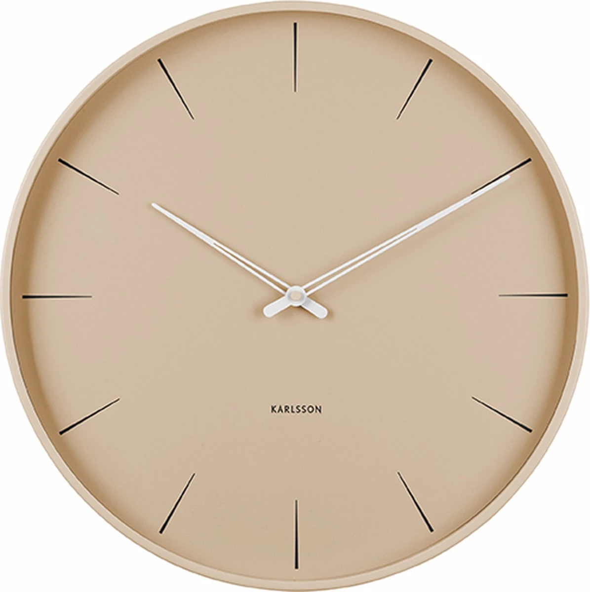 Karlsson Wandklok Lure - Zandbruin - Ø40cm