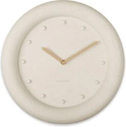 Karlsson Wandklok Petra - Polyresin - Wit - Ø30cm
