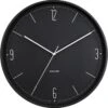 Karlsson Wandklok Numbers & Lines - IJzer Mat Zwart - Ø40cm