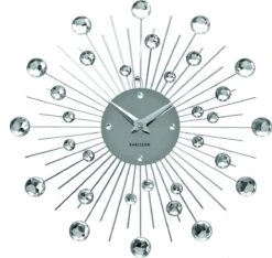 Karlsson Wandklok Sunburst - Kristal - Medium - Ø30cm