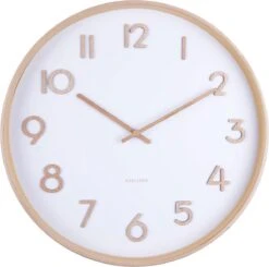 Karlsson Wandklok Pure - Medium Met Wit Wijzerplaat - Ø40cm