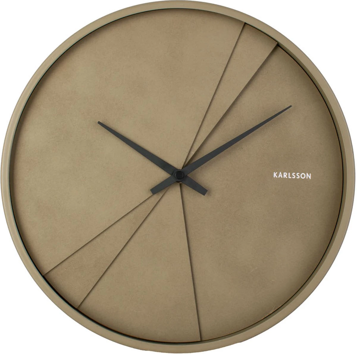 Karlsson Wall Clock Layered Lines Moss Green - Afbeelding 2
