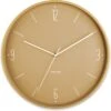 Karlsson Wandklok Numbers & Lines - IJzer Mat Okergeel - Ø40cm