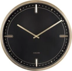 Karlsson Wandklok Dots & Batons - Zwart - Ø42cm