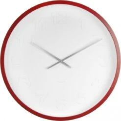 Karlsson Mr White Numbers - Klok - Rond - Metaal - Ø38.2 Cm - Bruin