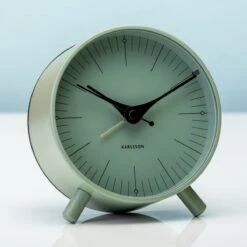 Karlsson Index - Wekker - Metaal - Grijsgroen