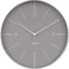Karlsson Wandklok Normann Numbers - Warm Grijs, Geborsteld Case - Ø27,5cm