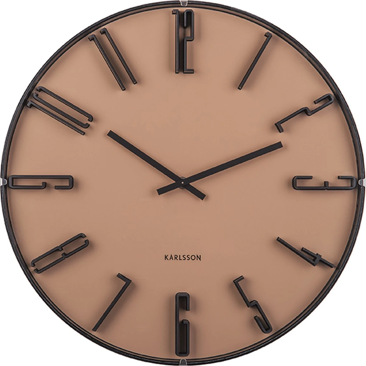 Karlsson Wandklok Sentient - Zand Bruin - Ø40cm