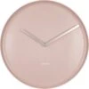 Karlsson Wandklok Plate - Porselein Roze - Ø35cm