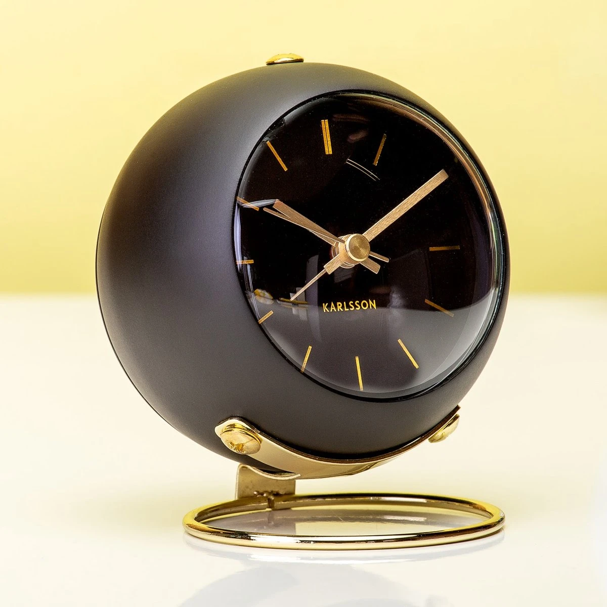 Karlsson Globe Wekker - Zwart