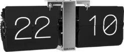 Karlsson - Flip Clock No Case - Tafelklok - Metaal - 8,5x14x36cm - Zwart