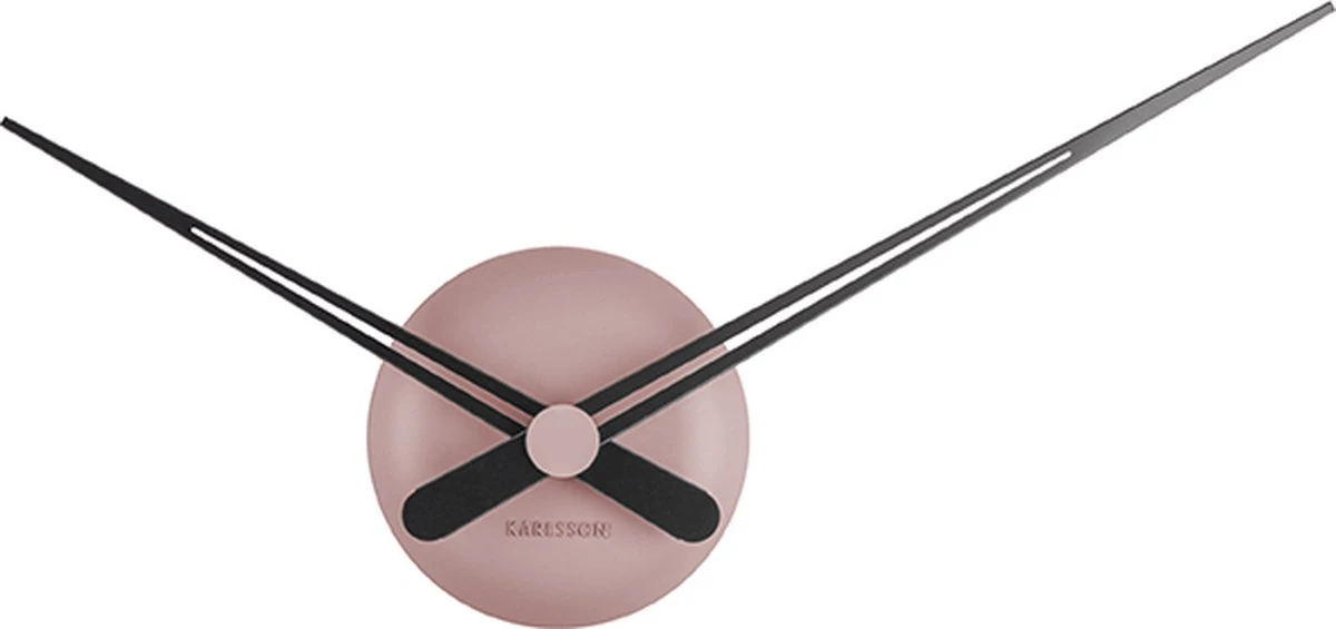Karlsson Wandklok LBT Mini Sharp - Roze - Ø44cm