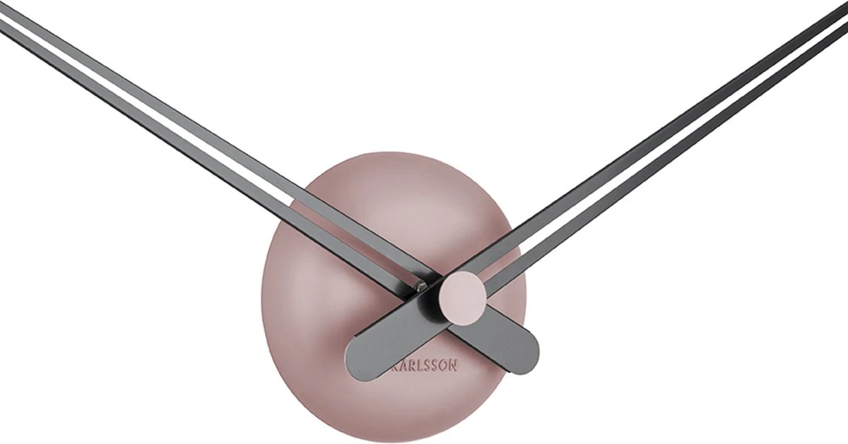 Karlsson Wandklok LBT Sharp - Roze - Ø90cm - Afbeelding 3