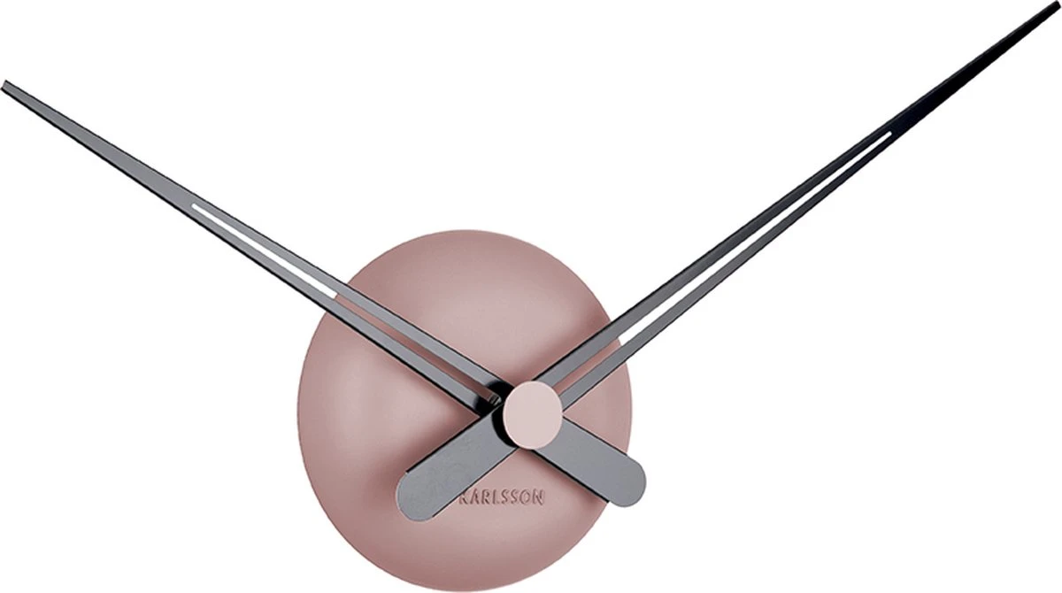 Karlsson Wandklok LBT Mini Sharp - Roze - Ø44cm - Afbeelding 3