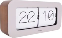 Karlsson Wall / Table Clock Matiz Bamboo Warm Grey