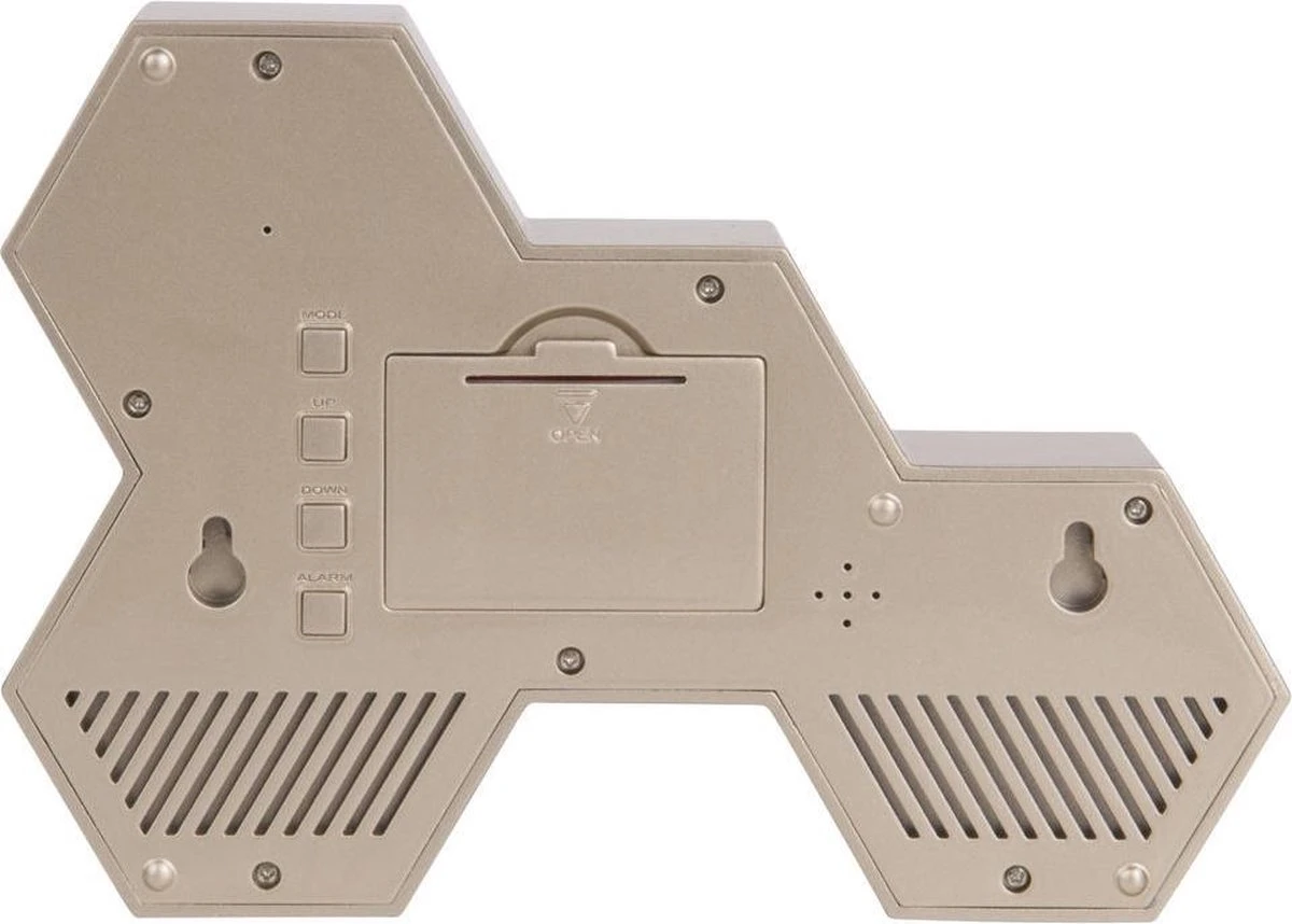 Karlsson Wekker Six In The Mix - Rubberized Goud - 17,5x12x4,5cm - Afbeelding 2