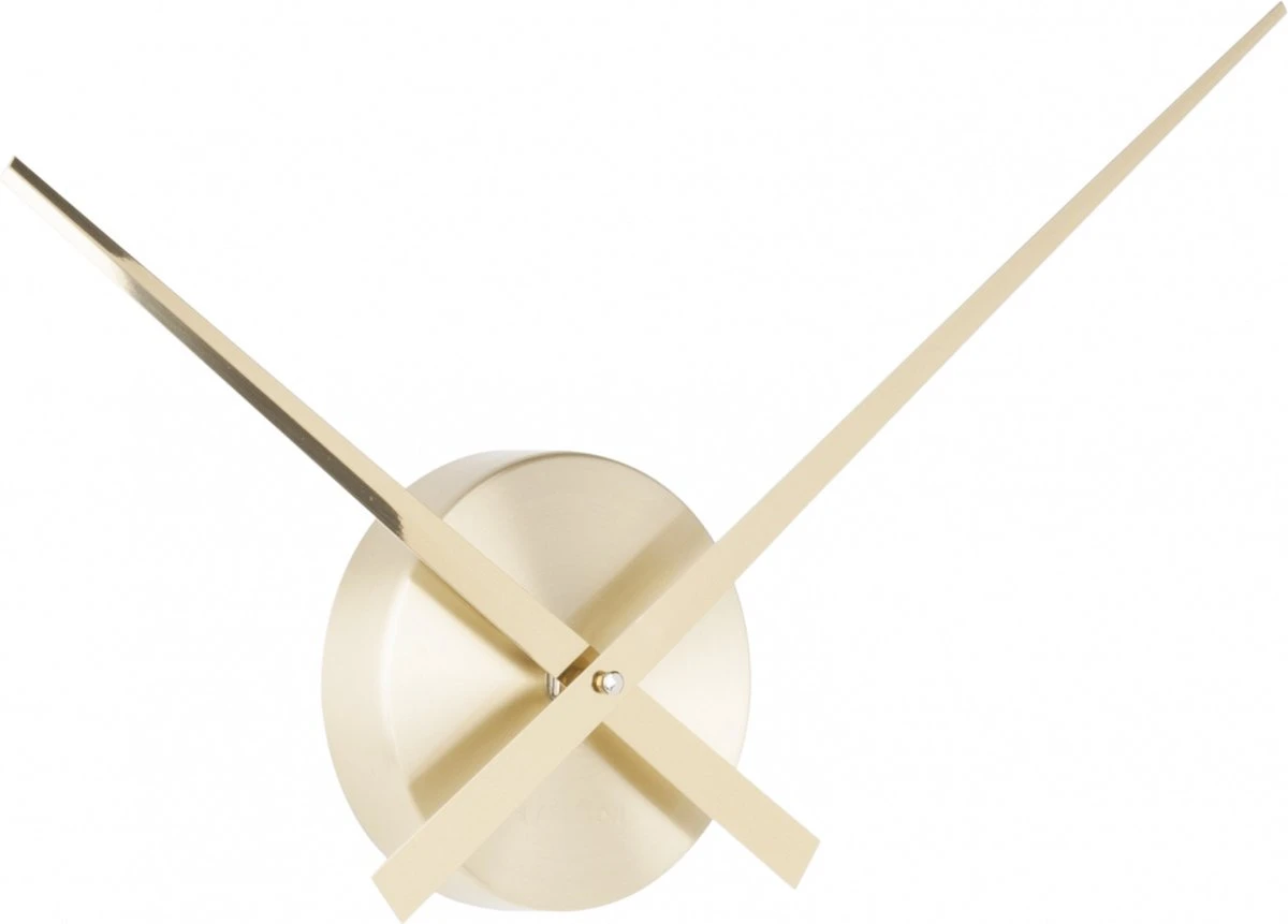 Karlsson - Little Big Time Mini - Wandklok - Aluminium - Diameter 44cm - Goudkleurig - Afbeelding 3