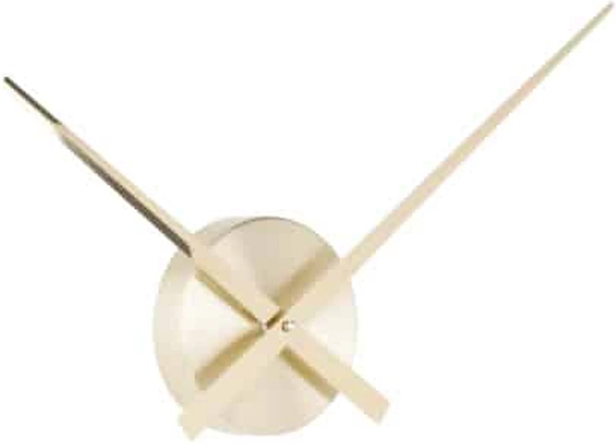 Karlsson - Little Big Time Mini - Wandklok - Aluminium - Diameter 44cm - Goudkleurig - Afbeelding 8