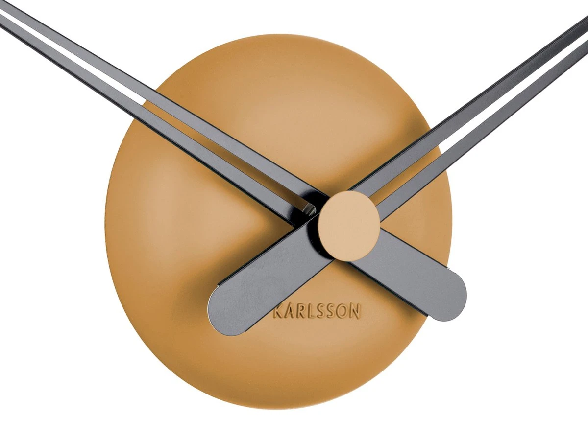 Karlsson Wandklok LBT Mini Sharp - Karamelbruin - Ø44cm - Afbeelding 3