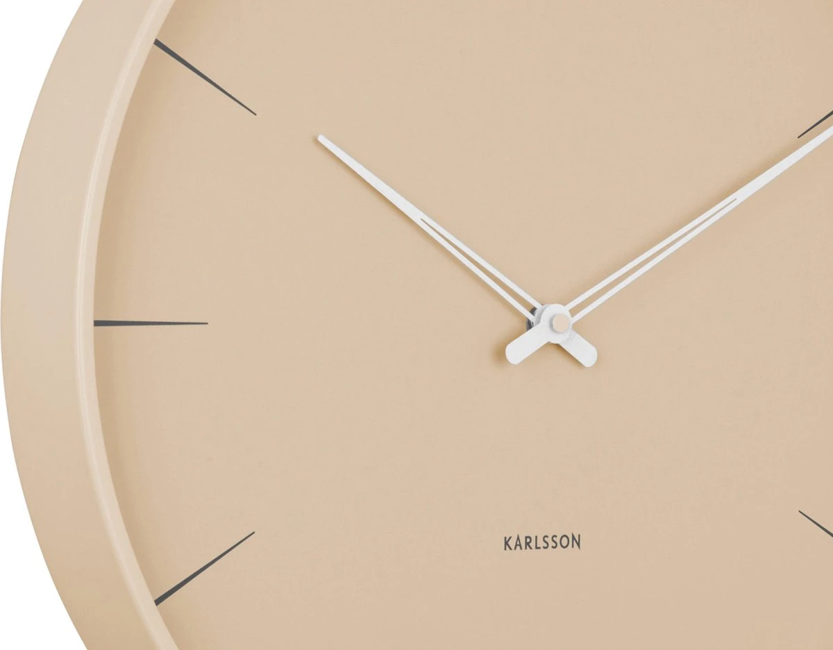 Karlsson Wandklok Lure - Zandbruin - Ø40cm - Afbeelding 3