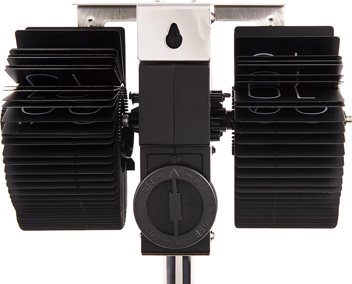 Karlsson Flipklok No Case Mini - Zwart - Chroom Standaard - 20,6x7,5cm - Afbeelding 8