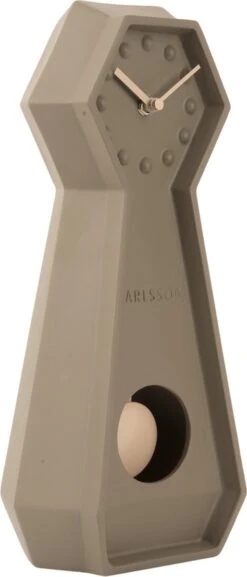 Karlsson Table Clock Genuine Pendulum Ceramic Moss Green