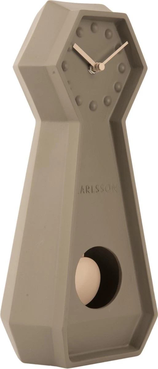 Karlsson Table Clock Genuine Pendulum Ceramic Moss Green