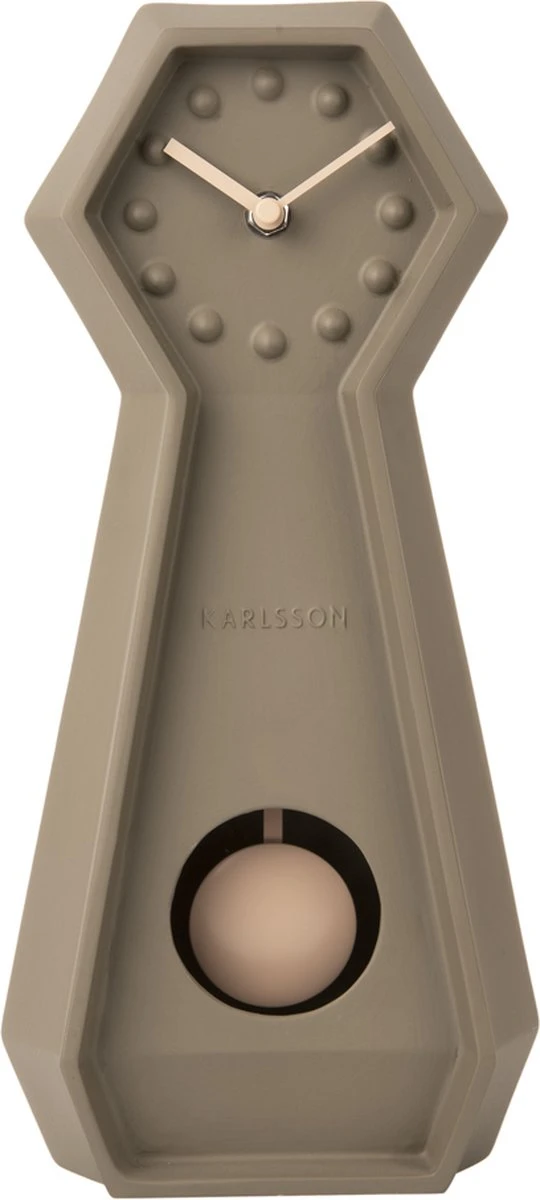 Karlsson Table Clock Genuine Pendulum Ceramic Moss Green - Afbeelding 2