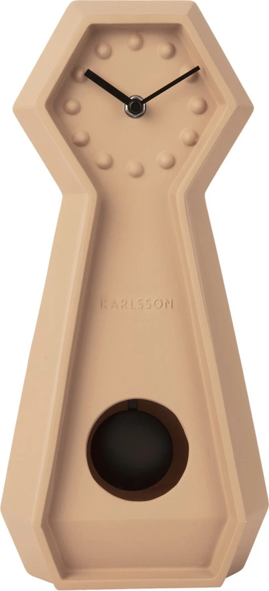 Karlsson Table Clock Genuine Pendulum Ceramic Mid Brown - Afbeelding 2