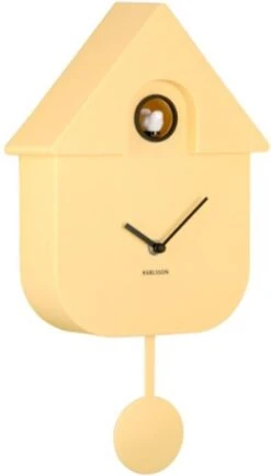 Karlsson Modern Cuckoo Koekoeksklok-Soft Yellow