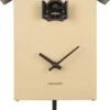 Karlsson Wall Clock Cuckoo New Traditional Plastic Sand Brown